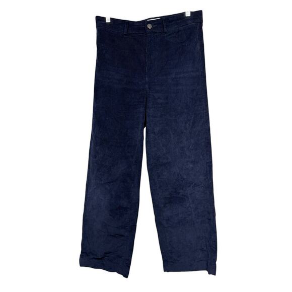 Everlane The Corduroy Wide-Leg Pant in Navy size 6 - Picture 1 of 14